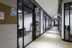 hallway private offices