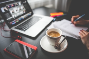 coffee and work