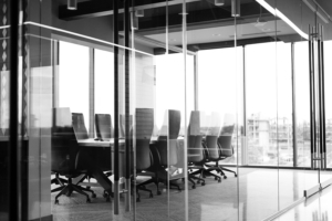 random meeting room with window